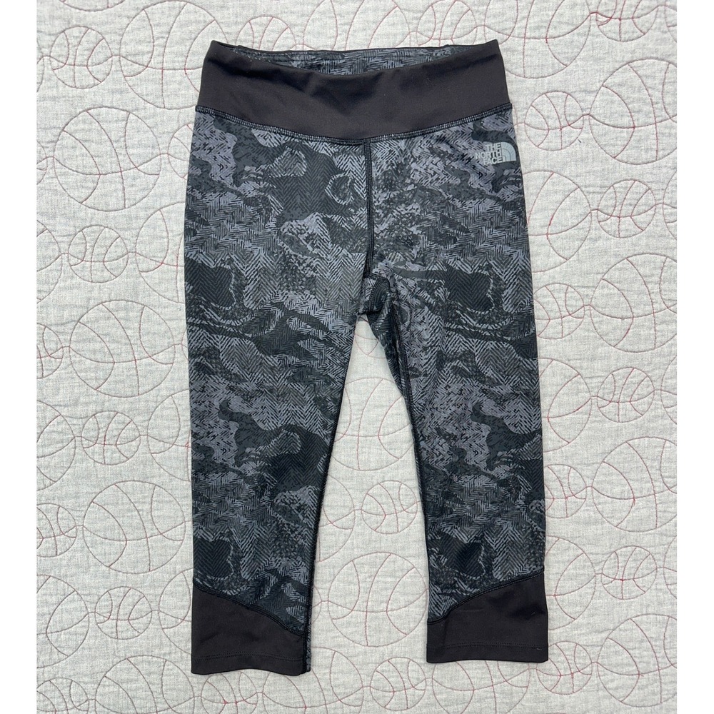 The North Face Capri Leggings Gray FlashDry Camo / Women's Small